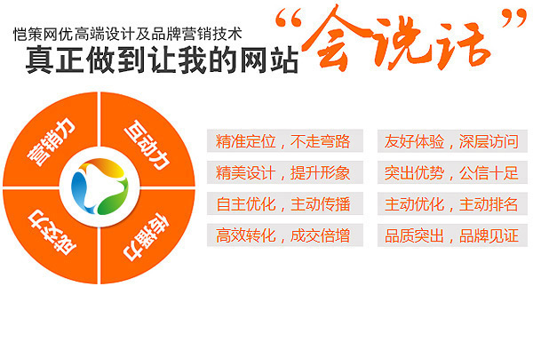 愷策網優為您打造一個會說話的營銷型網站